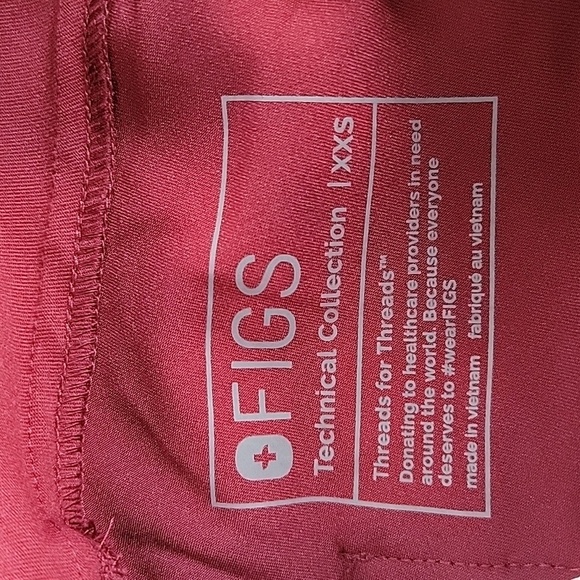 Figs Burgundy Yola Maternity 3.0 Scrub Pants Sz XXS NEW - Picture 11 of 13